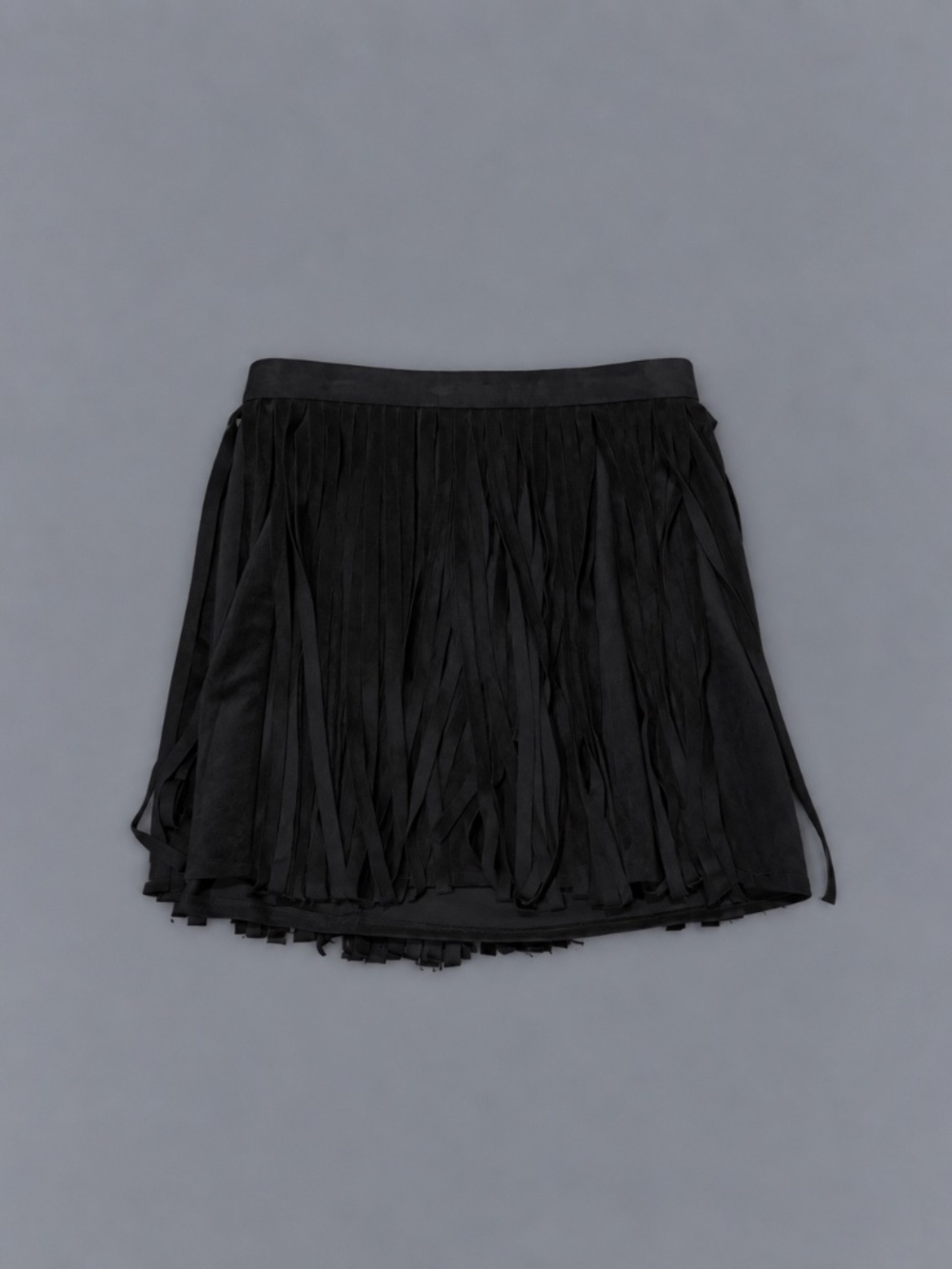 BB Dakota Black Fringe Mini Skirt – Size 4